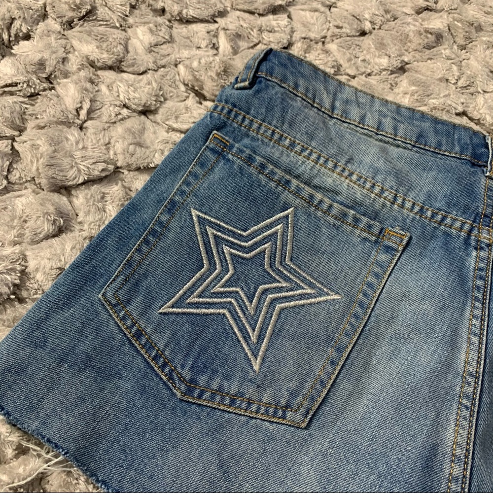 H & M x Coachella Women’s Denim Jean Cutoff Shorts - Picture 10 of 10